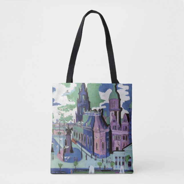 Ernst Ludwig Kirchner Aussicht auf Dresden Schloss Tasche (Vorderseite)