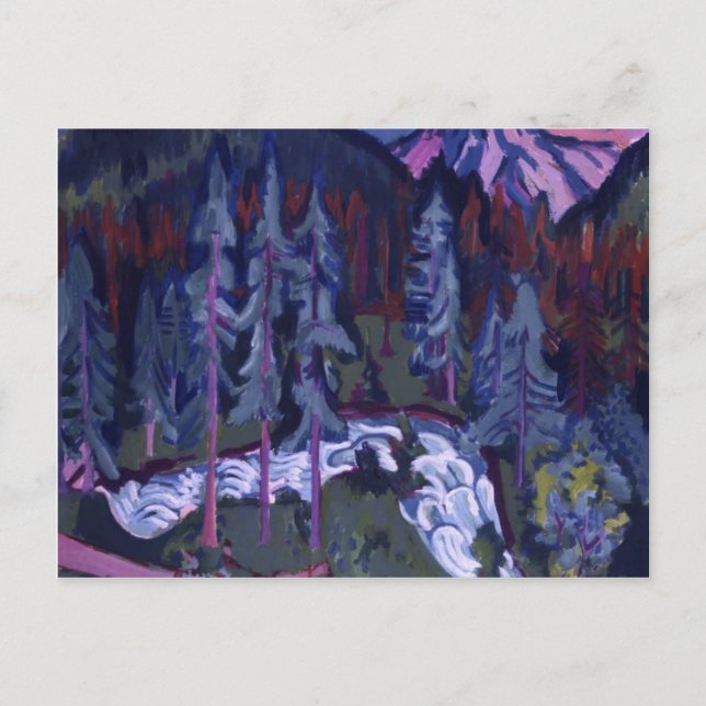 Ernst Ludwig Kirchner - Sertigweg Postkarte (Vorderseite)