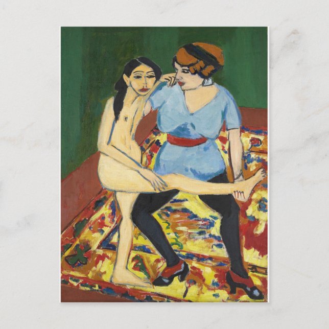 Ernst Ludwig Kirchner - Tanztraining Postkarte (Vorderseite)