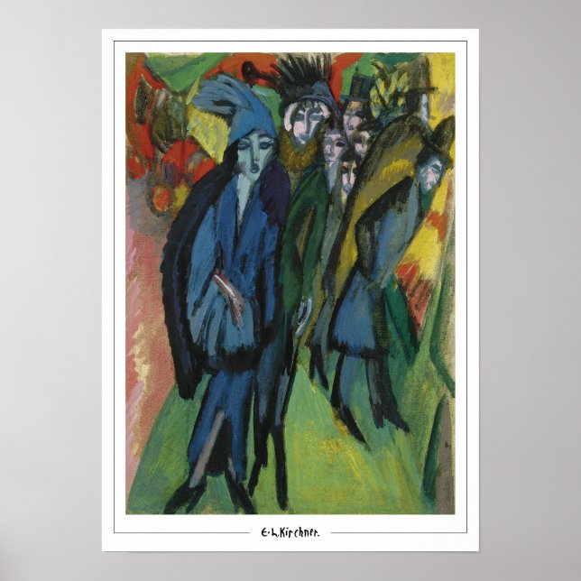 Ernst Ludwig Kirchner Zedign Art Poster #114-2 (Vorne)
