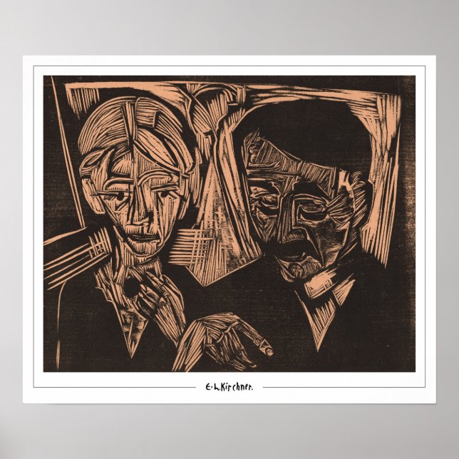 Ernst Ludwig Kirchner Zedign Art Poster #166 (Vorne)
