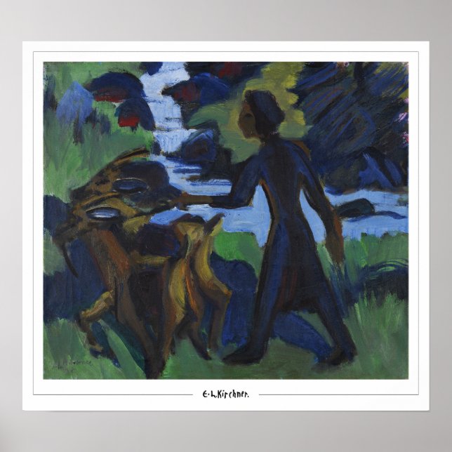 Ernst Ludwig Kirchner Zedign Art Poster #650-2 (Vorne)