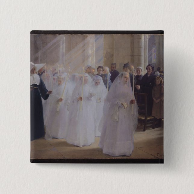 Ernste Kommunion Button (Vorderseite)