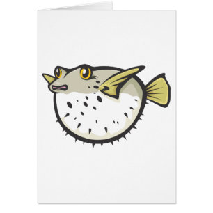 Ernste Puffer-Fische in Schwarzweiss