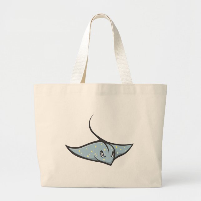 Ernste Stingray-Fische Jumbo Stoffbeutel (Vorne)
