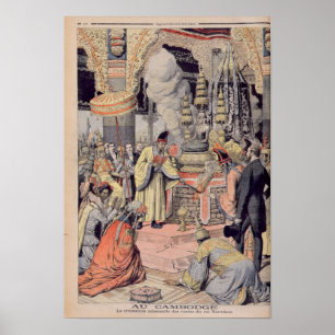 Ernste Verbrennung von König Norodom I Poster