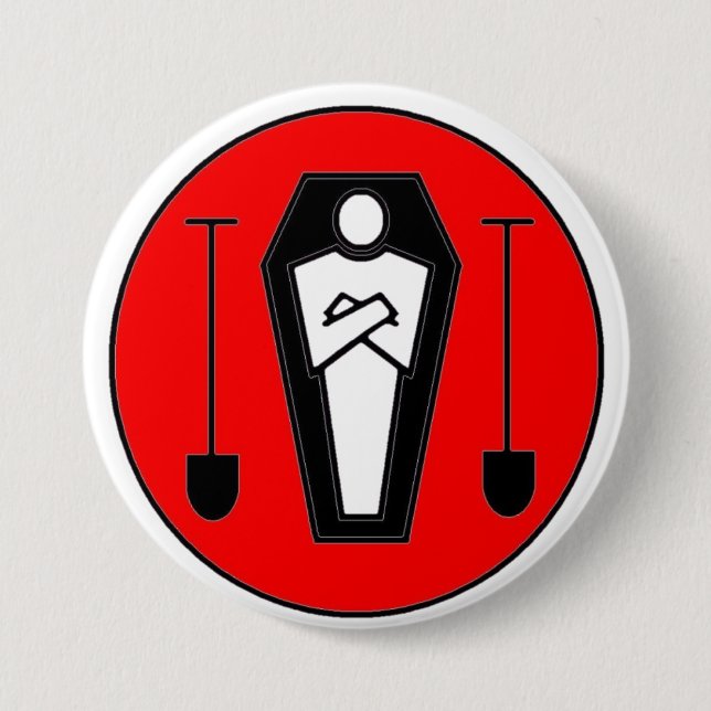 Ernster Gräber Button (Vorderseite)