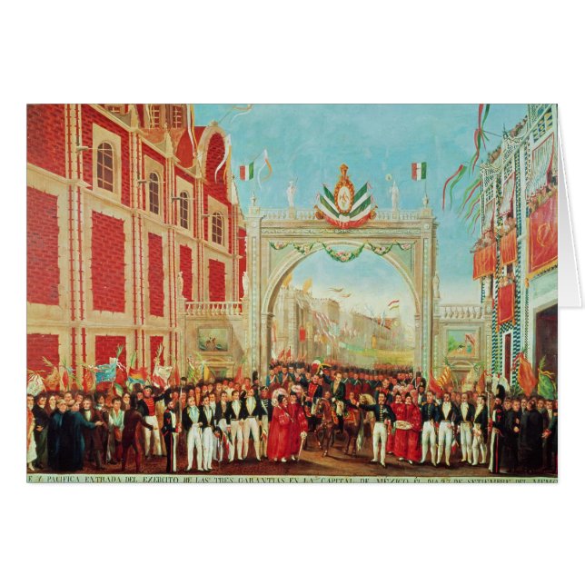 Ernster und friedlicher Eintritt der Armee (Vorderseite (Horizontal))