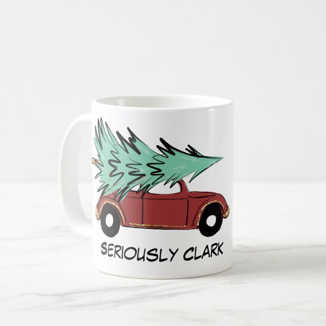 Ernsthaft Clark-Kaffee-Tasse Kaffeetasse (Vorderseite Links)