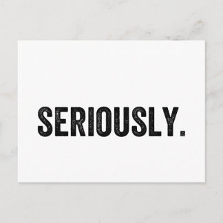 ernsthaft postkarte