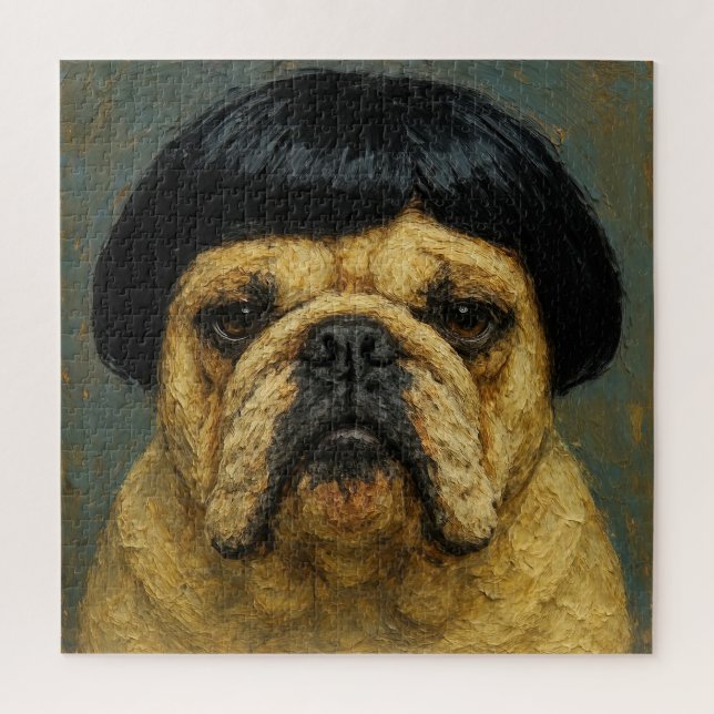 Ernsthaftes Hunde-Ölgemälde (#1) (Vertikal)