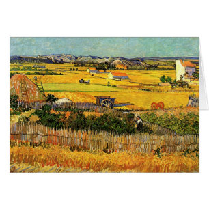 Ernte bei La Crau, Montmajour von Vincent van Gogh
