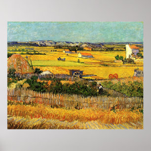 Ernte bei La Crau (van Gogh) Poster