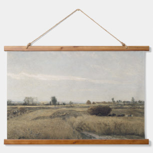 Ernte   Charles-Francois Daubigney Wandteppich Mit Holzrahmen