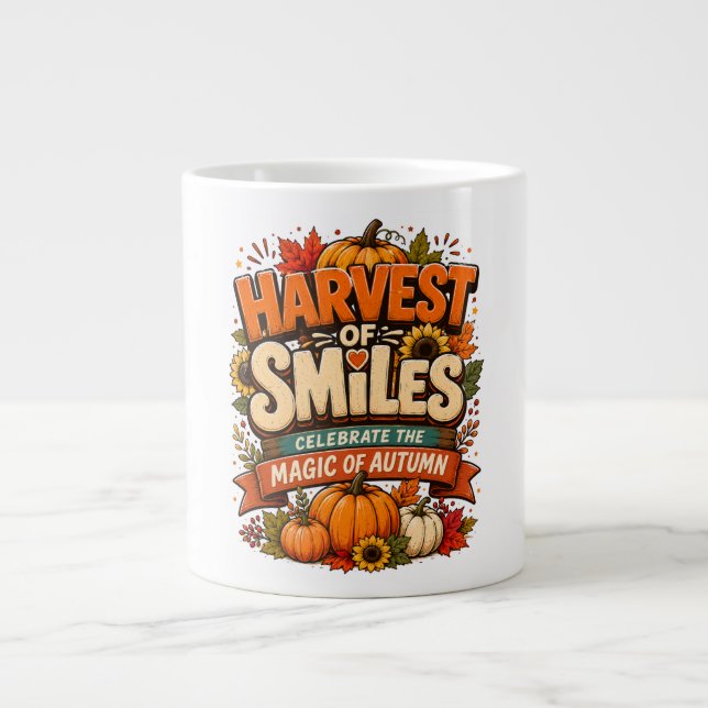 Ernte der Lächeln Jumbo-Tasse (Vorderseite)