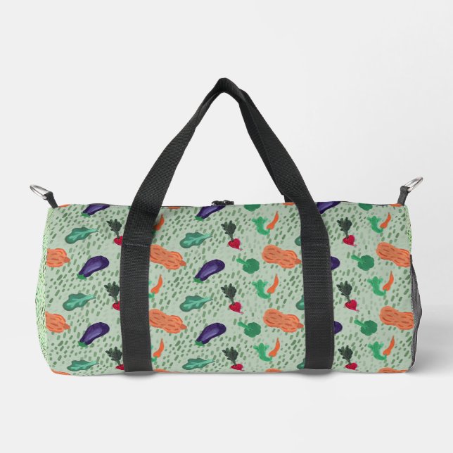 Ernte Gemüse Handbemalt Duffle Bag (Vorderseite)