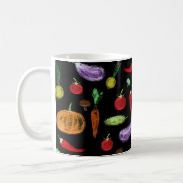Ernte Gemüse Tomate Paprika Karotte Pilz c Kaffeetasse (Links)