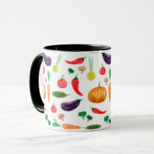 Ernte Gemüse Tomate Paprika Karotte Pilz c Tasse