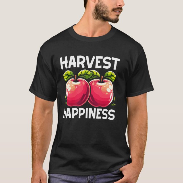 Ernte Glück Apfel T-Shirt (Vorderseite)