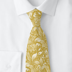Ernte Gold Botanical Batik Krawatte