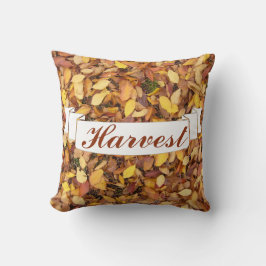Ernte Herbstlaubs Pile Kissen