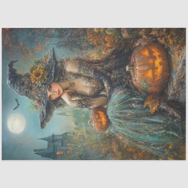 Ernte Hexe Seidenpapier (Vorderseite)