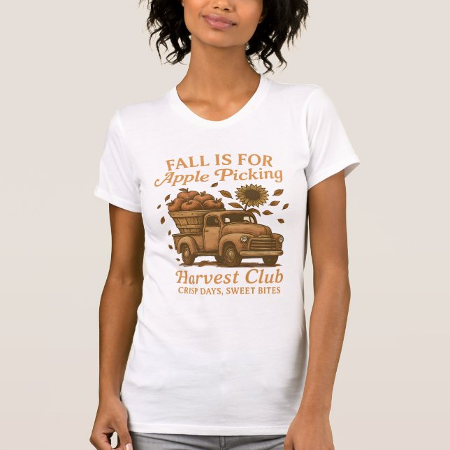 Ernte im Herbst, Ernte im Apple, Fall Apple Ernte T-Shirt (Vorderseite)