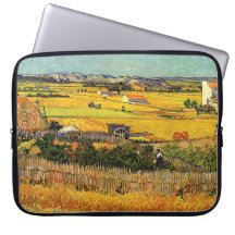 Ernte in La Crau mit Montmajour im Hintergrund