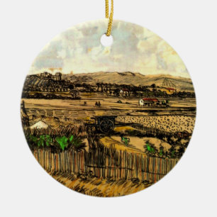 Ernte in Provence Montmajour von Vincent van Gogh Keramikornament