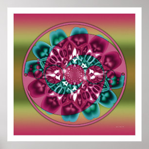 Ernte-Kreis-Mandala 1 Poster