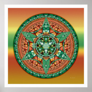 Ernte-Kreis-Mandala 2 Poster