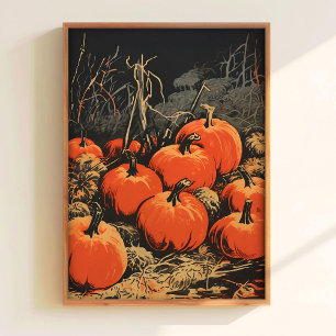 Ernte-Kürbisposter-Download Halloween-Kürbis Poster
