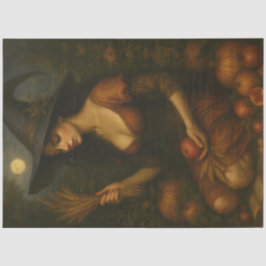 Ernte Moon Hexe - Herbst Gotische Fantasie Kunst Seidenpapier