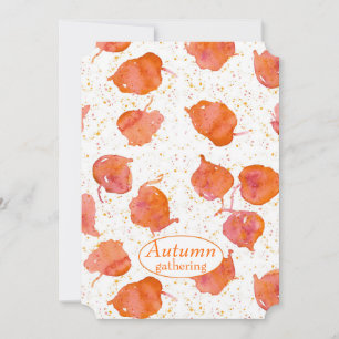 Ernte Party Herbstlaub Herbst Farben Einladung
