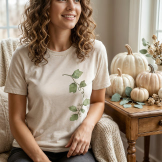 Ernte-Rebe-Botanik-Grafik-T-Shirt Tri-Blend Shirt