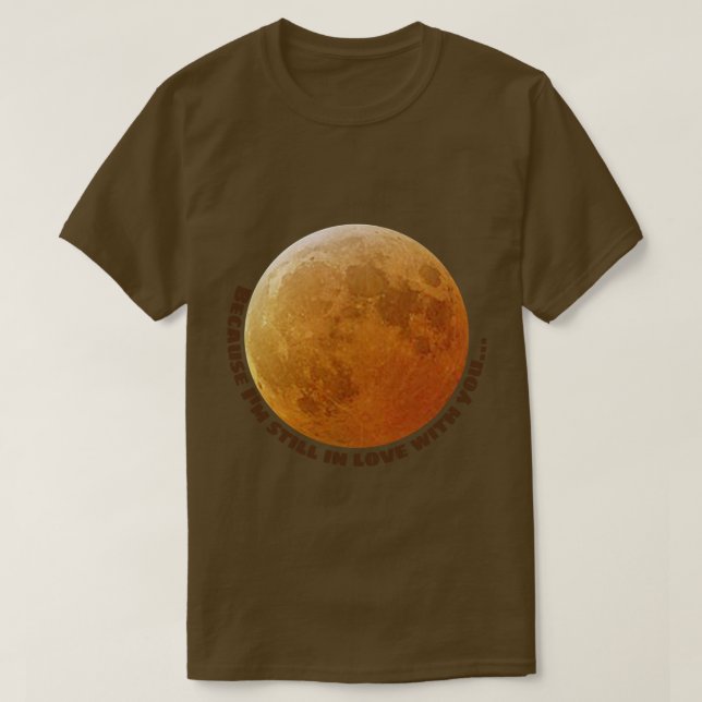 Ernte von Moon Bild und Text T-Shirt (Design vorne)