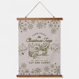 Ernte Wandteppich Mit Holzrahmen