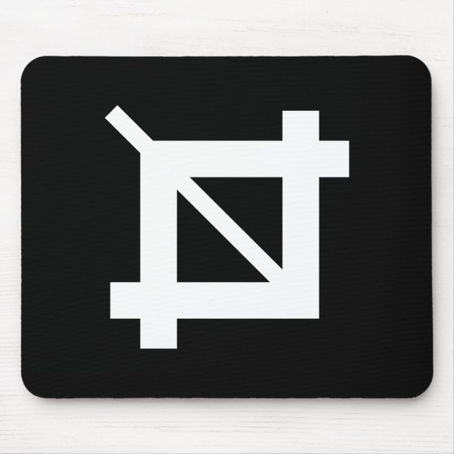 Ernte-Werkzeug-Piktogramm Mousepad (Vorne)