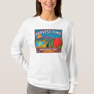 Ernte-Zeit Apple beschriften - Yakima, WA T-Shirt