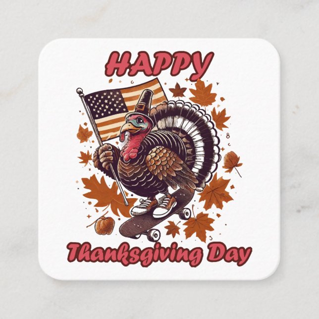 Erntedank 2023 quadratische visitenkarte (Vorderseite)