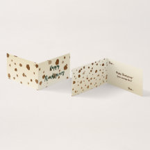 Erntedank-Acorns-Faltkarte