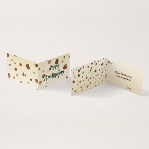 Erntedank-Acorns-Faltkarte