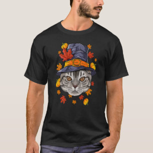 Erntedank American Kurzhaar Pilgrim Costume Fa T-Shirt