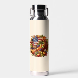 Erntedank/Amerikaner/Türkei/Fall Trinkflasche