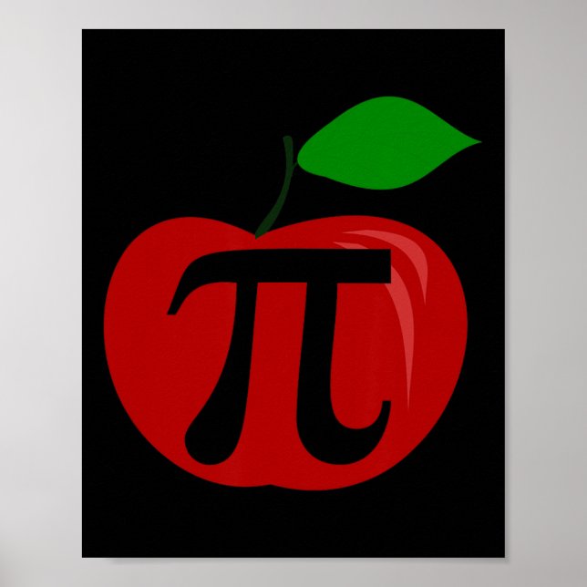 Erntedank Apple Pie Lover Funny Pi Day Math Tee Poster (Vorne)