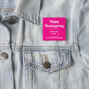 Erntedank auf dem rosa Platz Button