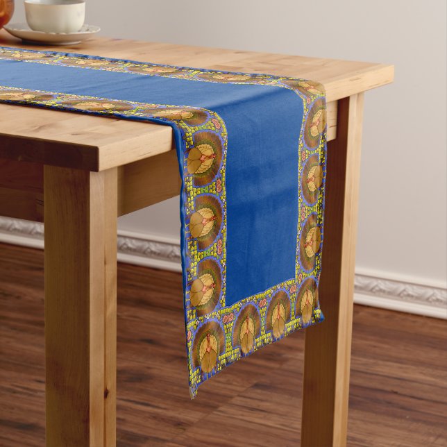 Erntedank aus Hartglas Türkei 14" x 72" Kurzer Tischläufer (Beispiel)
