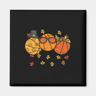Erntedank Basketballs Pilgrill Herbst Männer W Magnet
