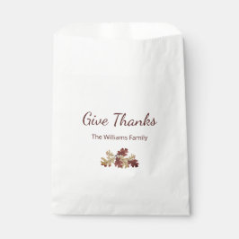 Erntedank bedanken sich bei Herbst-Folien Geschenktütchen