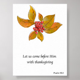 Erntedank Bible Verliebte Kunst Poster